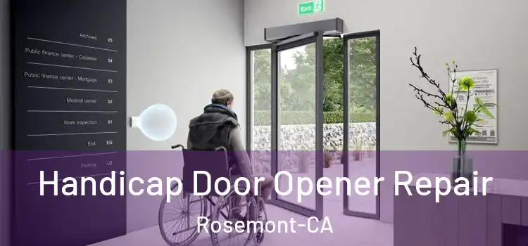  Handicap Door Opener Repair Rosemont-CA