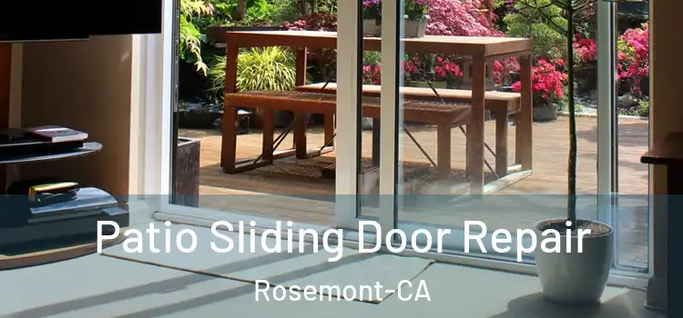  Patio Sliding Door Repair Rosemont-CA